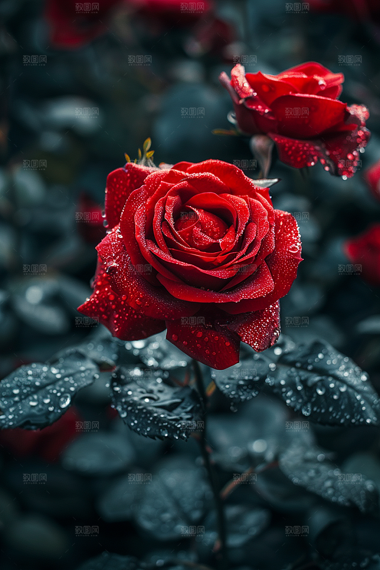 玫瑰花五月繁花素材