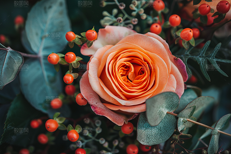 玫瑰花初夏蔷薇素材