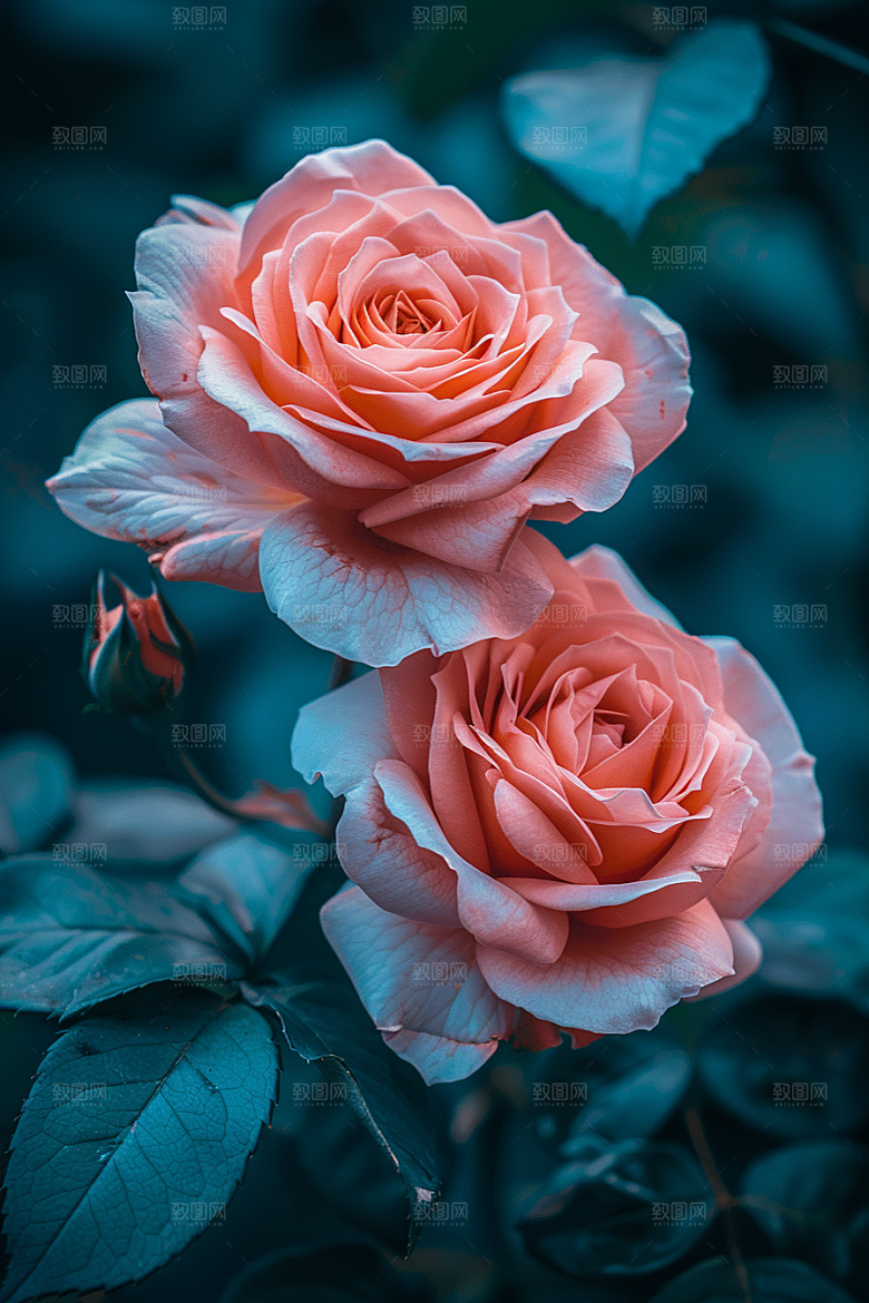 玫瑰花浪漫复古素材