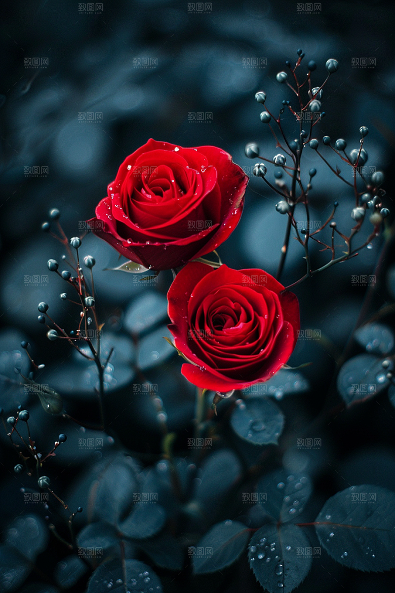 玫瑰花繁花花卉素材