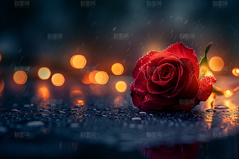 玫瑰花蔷薇唯美素材