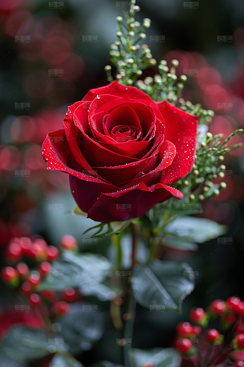 玫瑰花复古花朵素材