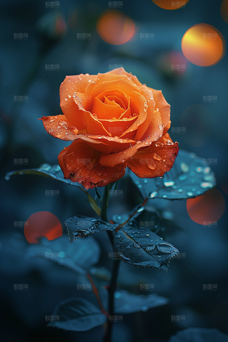 玫瑰花浪漫花朵素材