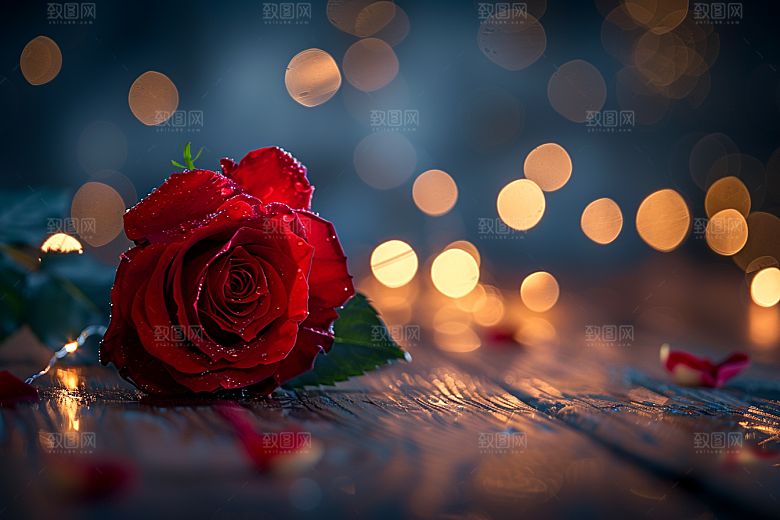 玫瑰花唯美浪漫素材