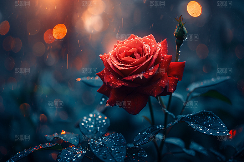 玫瑰花唯美五月素材