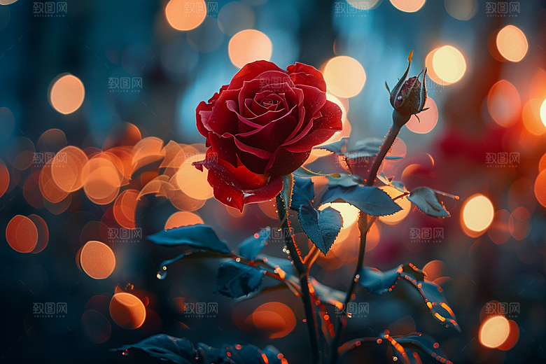玫瑰花繁花浪漫素材
