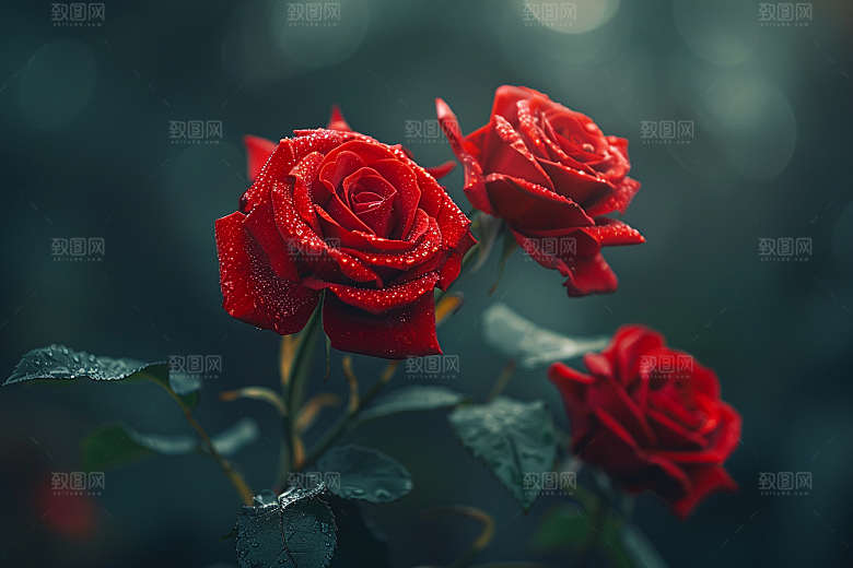 玫瑰花蔷薇唯美素材