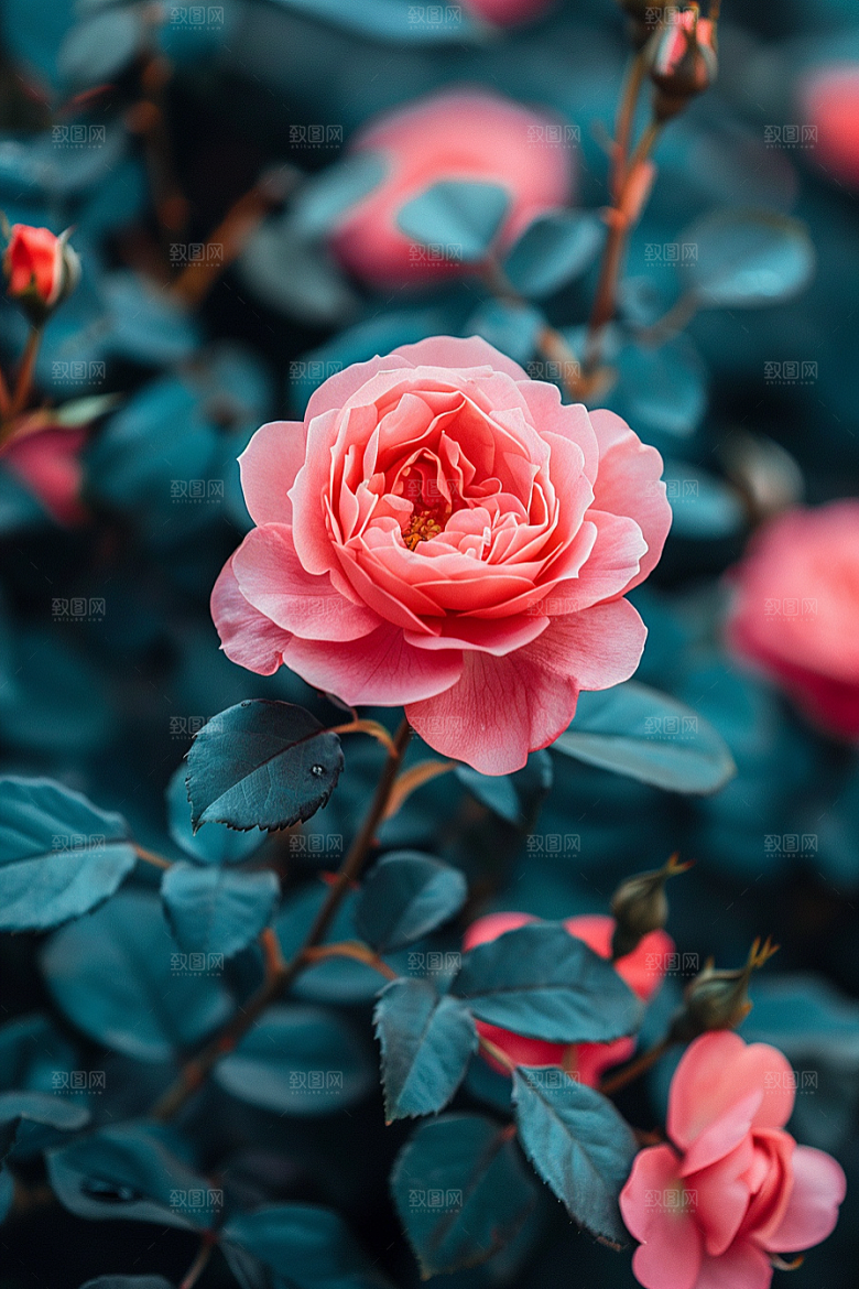 玫瑰花浪漫植物素材