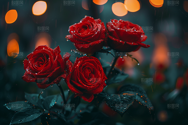 玫瑰花初夏月季花素材