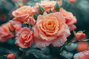 玫瑰花植物浪漫素材