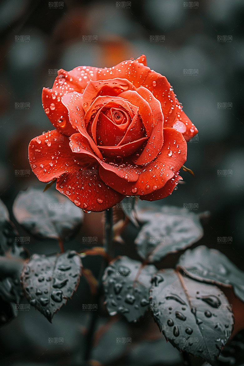 玫瑰花唯美繁花素材