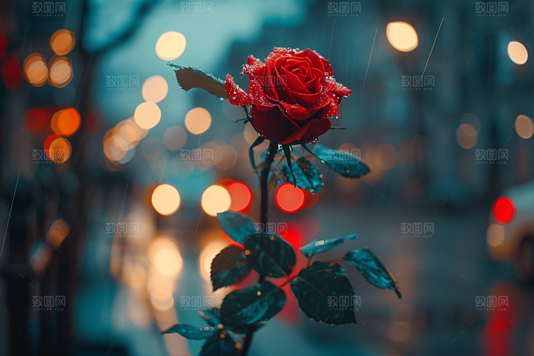 玫瑰花花朵浪漫素材