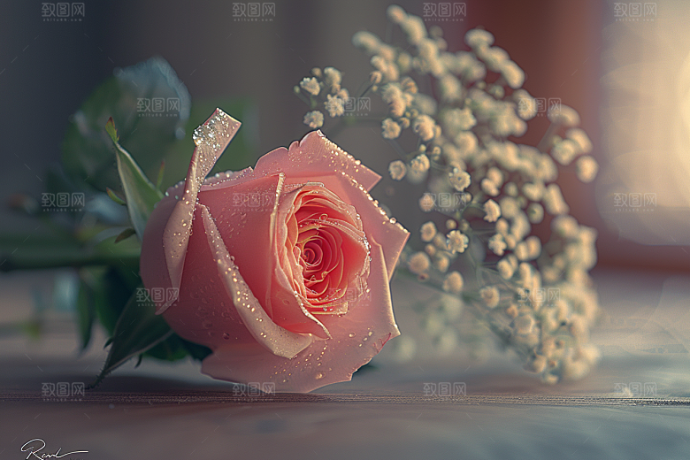 玫瑰花复古蔷薇素材