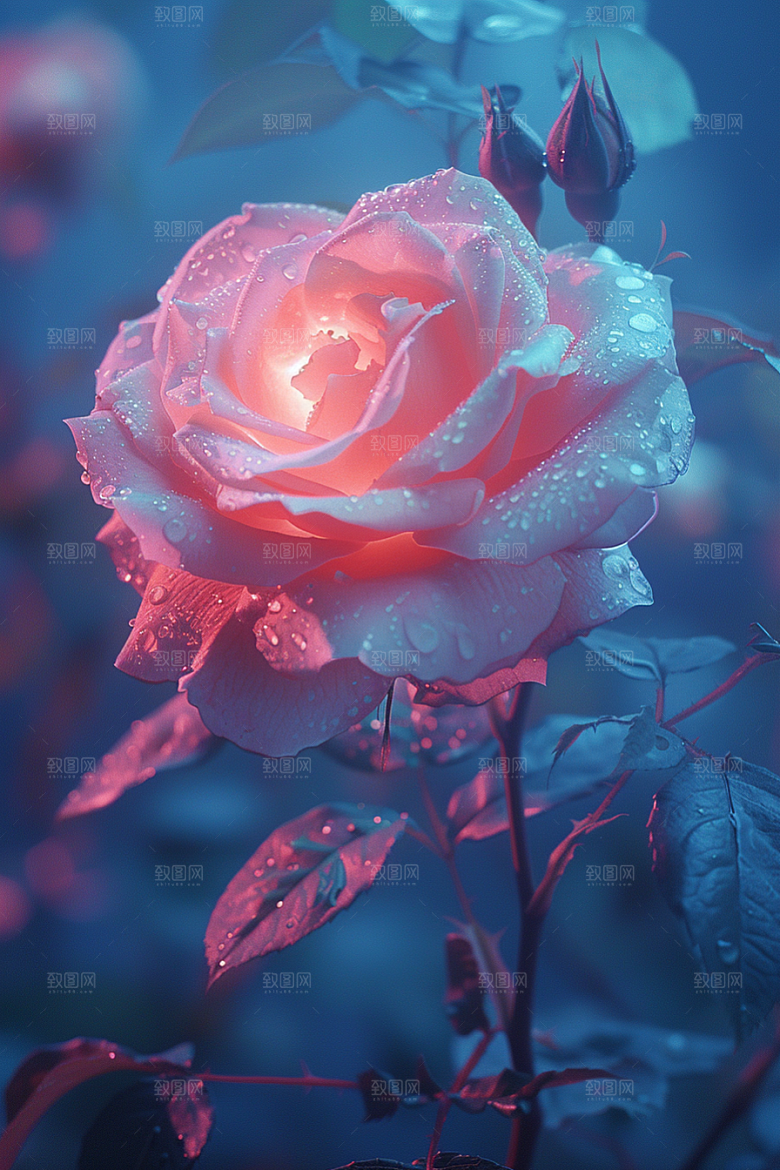 玫瑰花花卉复古素材