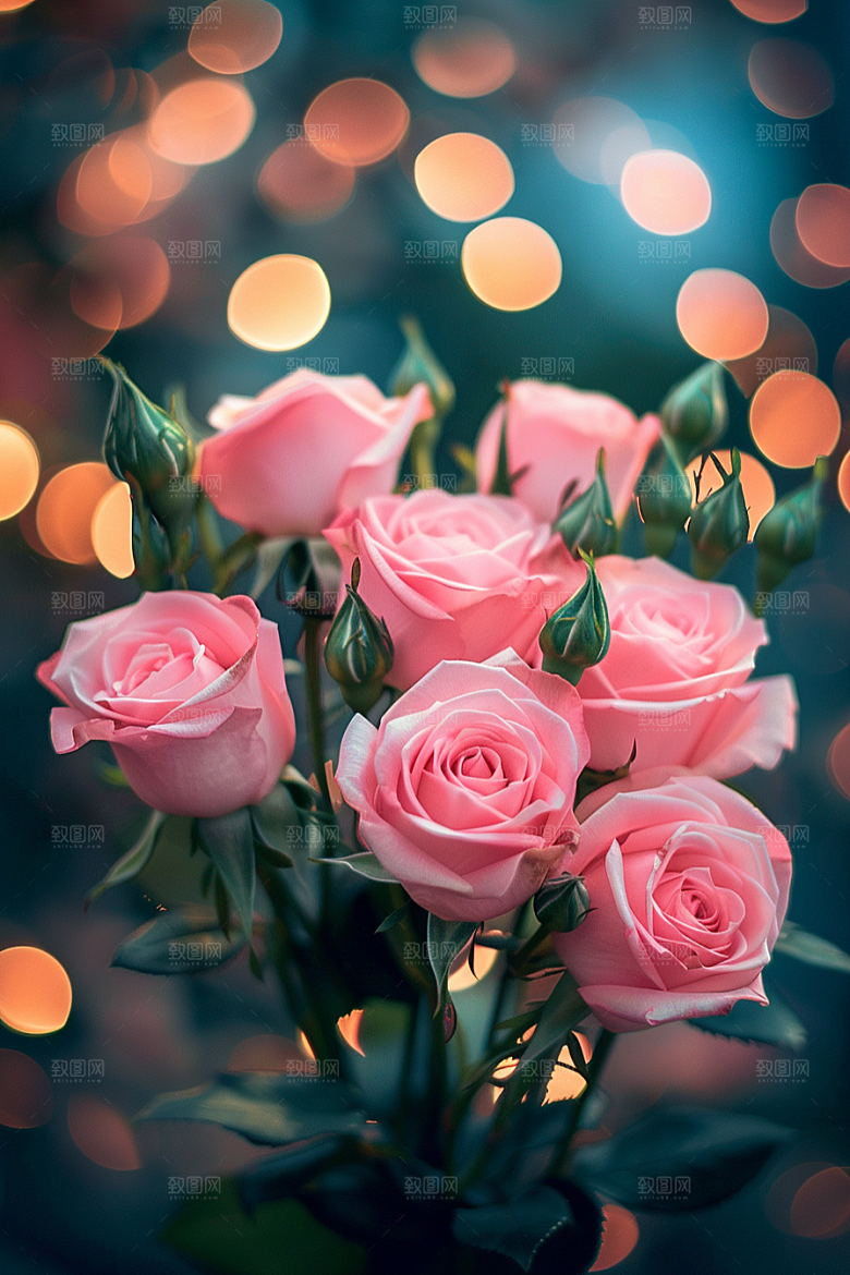 玫瑰花月季花花朵素材