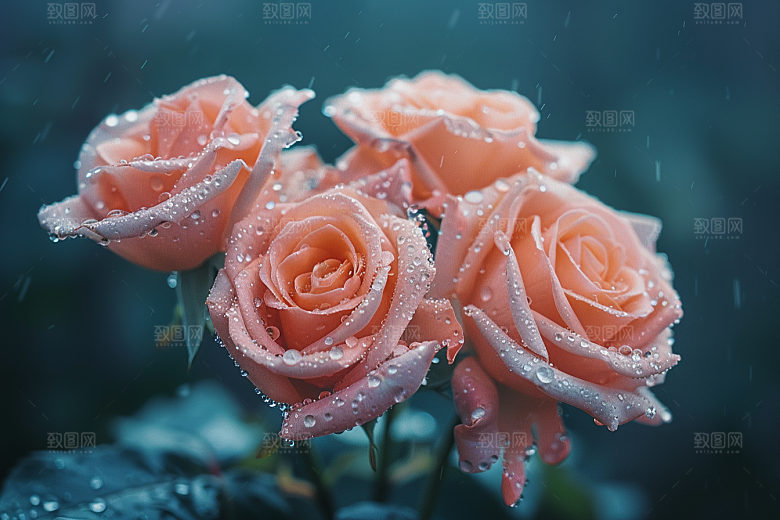 玫瑰花优雅复古素材