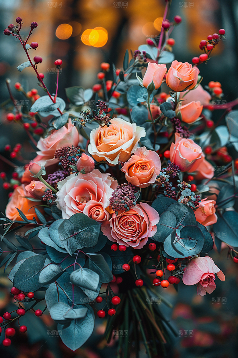 玫瑰花花卉繁花素材
