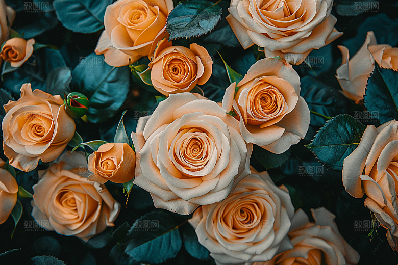玫瑰花花朵复古素材