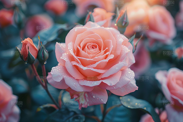 玫瑰花蔷薇复古素材