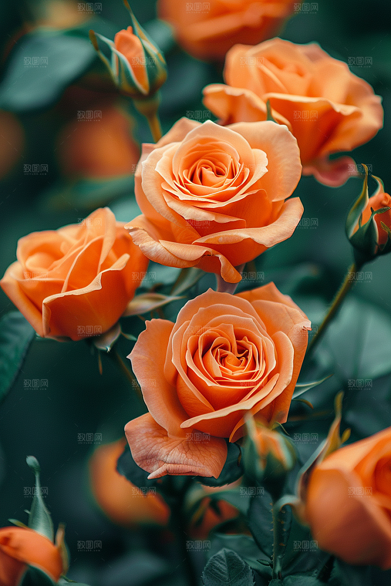玫瑰花优雅月季花素材
