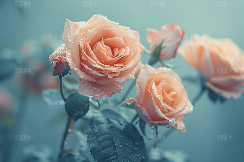 玫瑰花花卉月季花素材