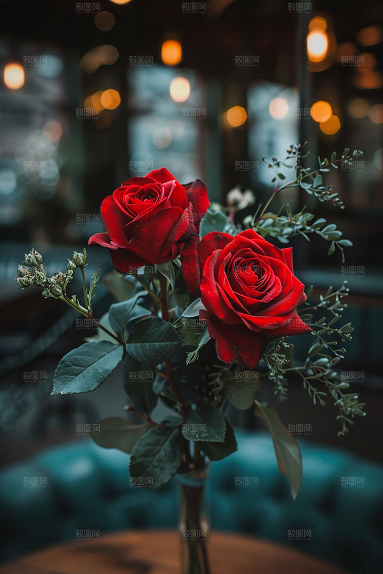 玫瑰花花卉高清素材