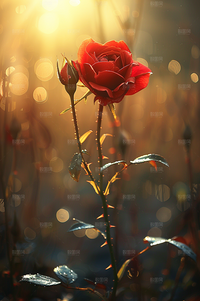 玫瑰花复古高清素材