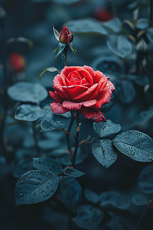 玫瑰花花卉浪漫素材