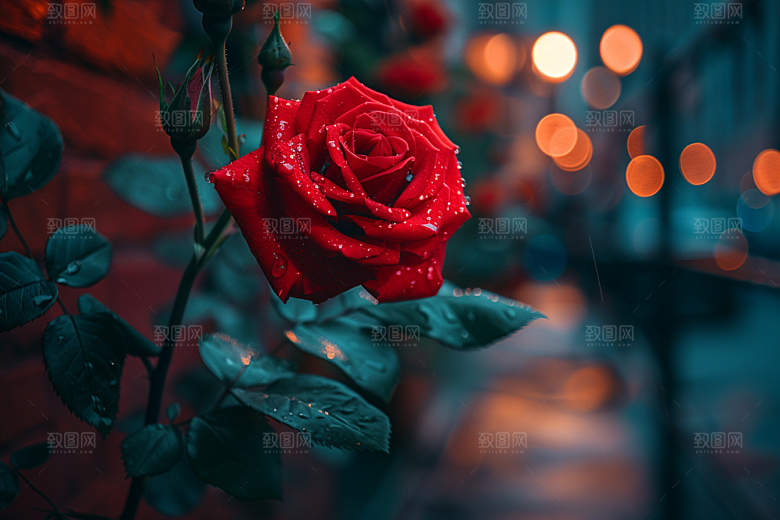 玫瑰花唯美五月素材