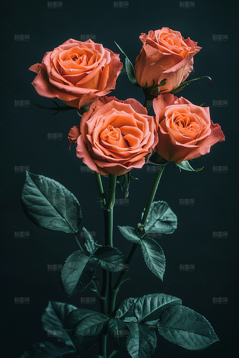 玫瑰花高清繁花素材