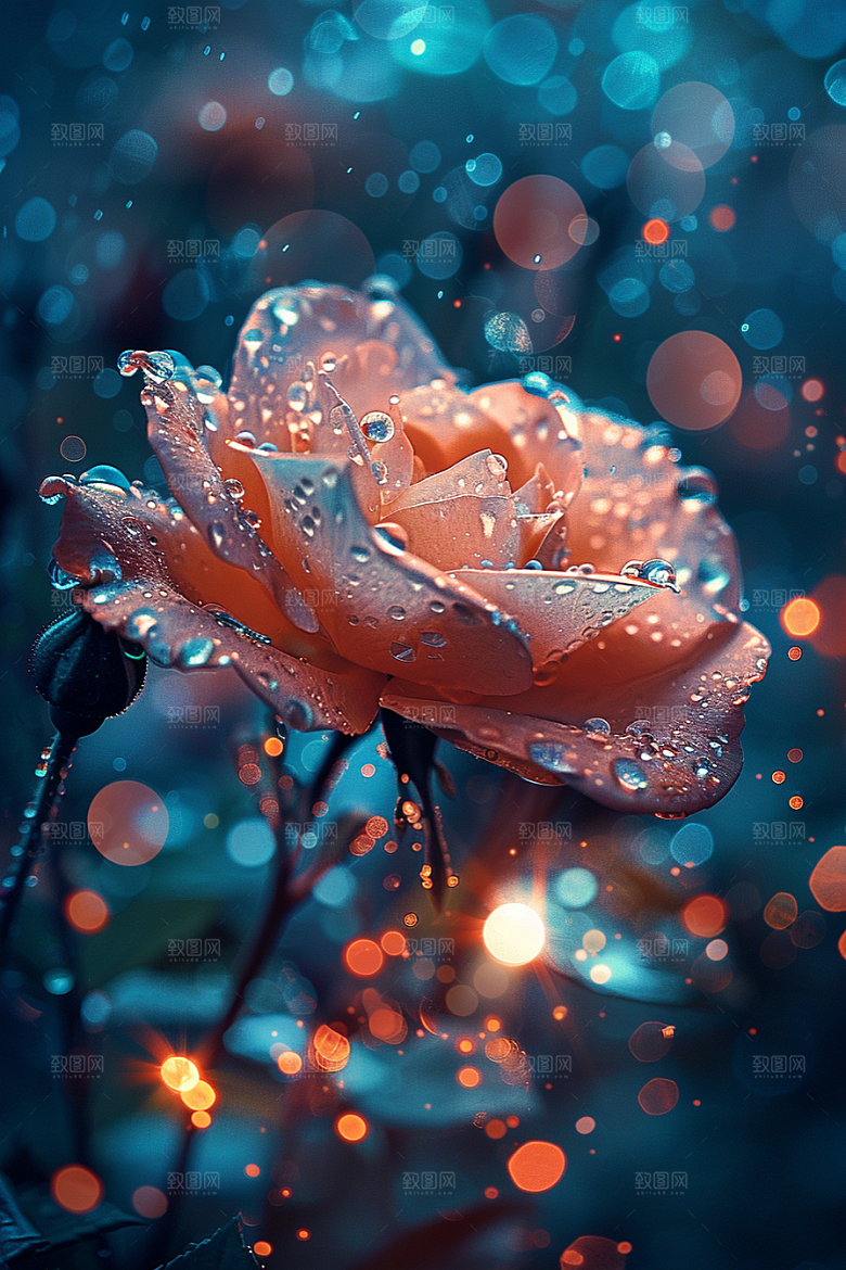 玫瑰花优雅花朵素材