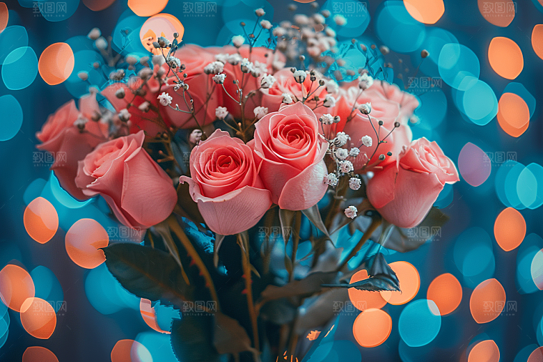 玫瑰花唯美高清素材