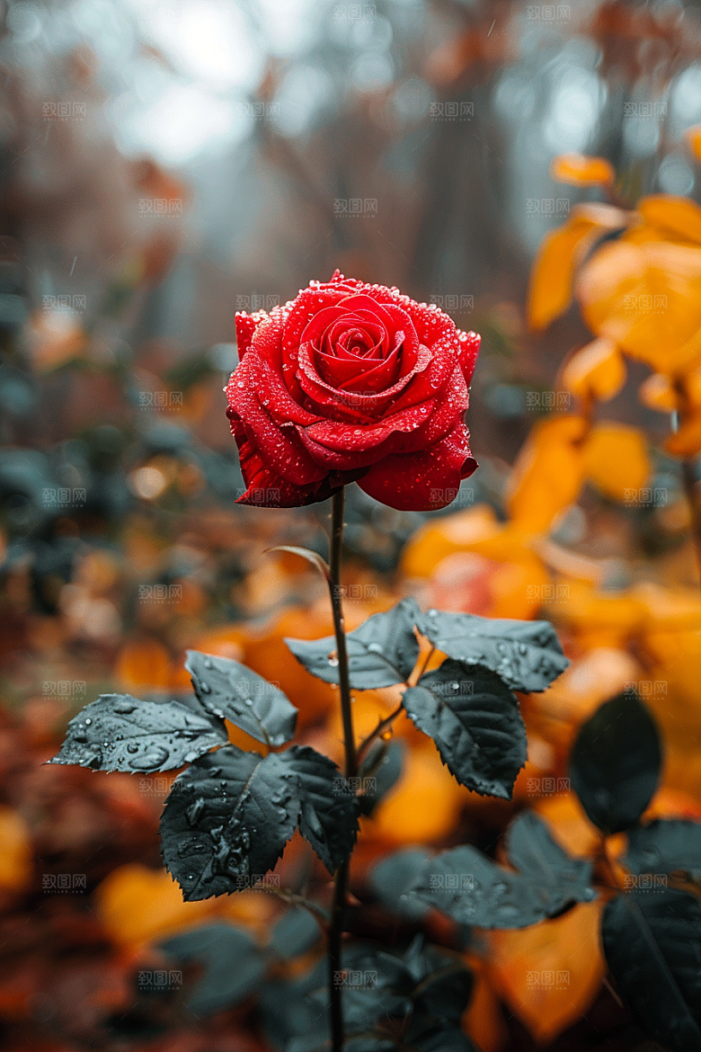 玫瑰花复古月季花素材