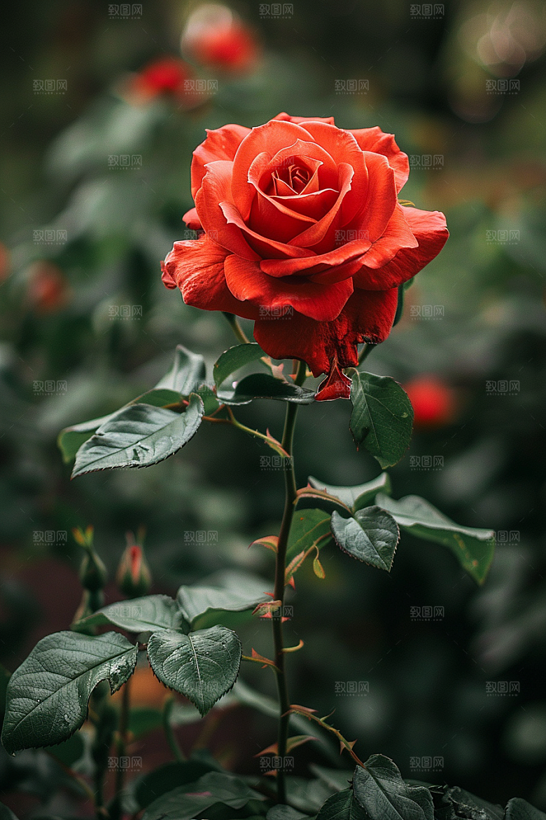 玫瑰花唯美五月素材