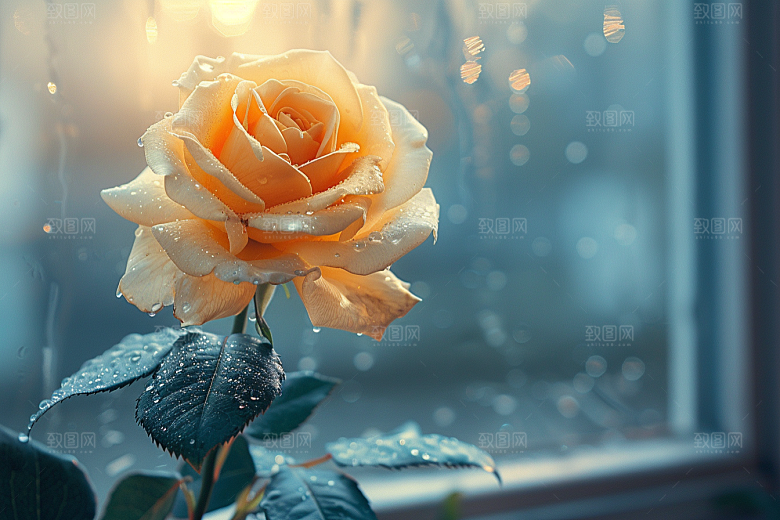 玫瑰花浪漫月季花素材