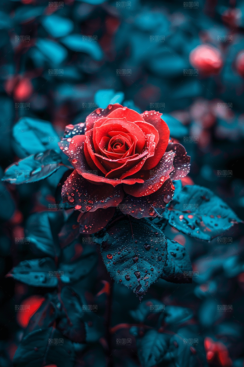 玫瑰花月季花繁花素材