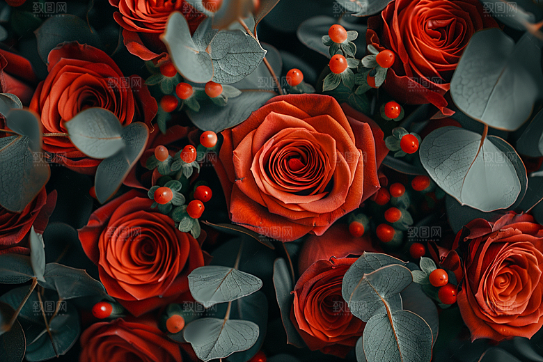 玫瑰花花朵繁花素材