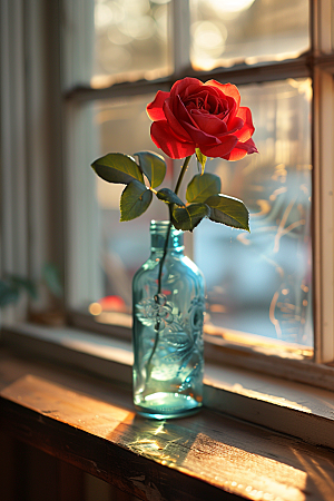 玫瑰花花朵五月素材