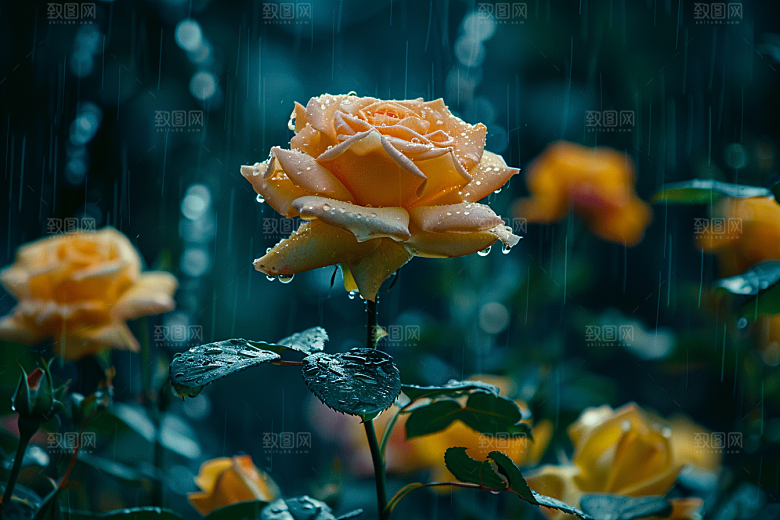 玫瑰花花卉浪漫素材