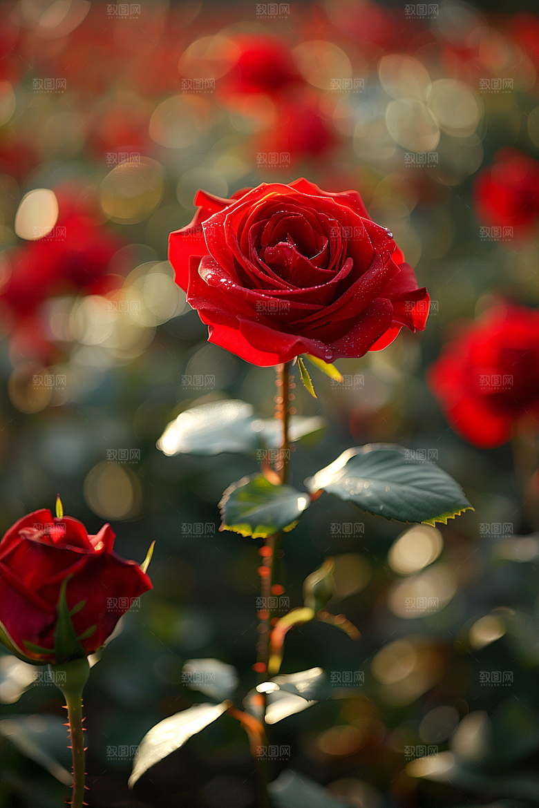 玫瑰花繁花月季花素材