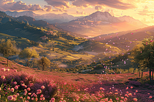 玫瑰花唯美花卉素材