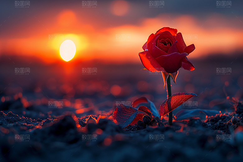 玫瑰花优雅花朵素材