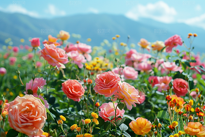 玫瑰花优雅月季花素材