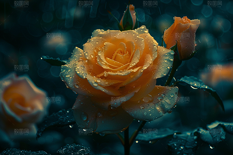 玫瑰花花卉五月素材
