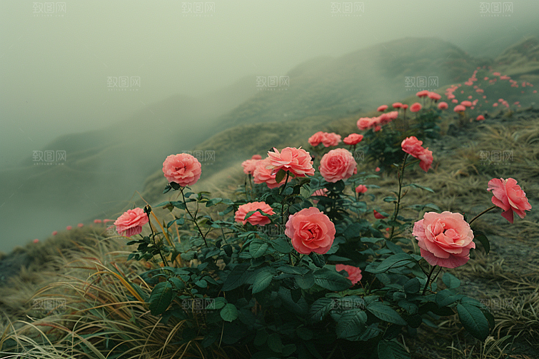 玫瑰花唯美花卉素材