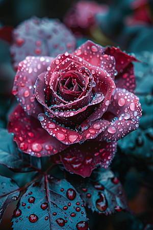 玫瑰花唯美繁花素材