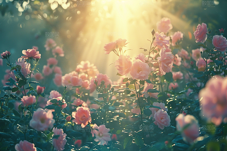 玫瑰花繁花优雅素材