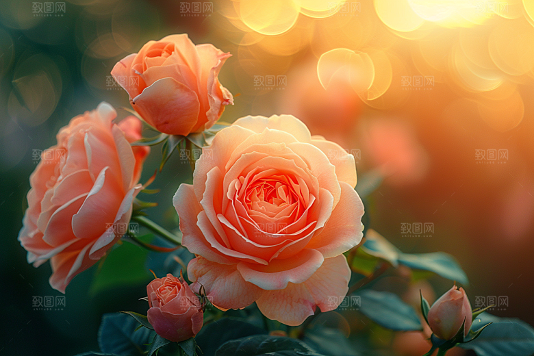 玫瑰花初夏高清素材