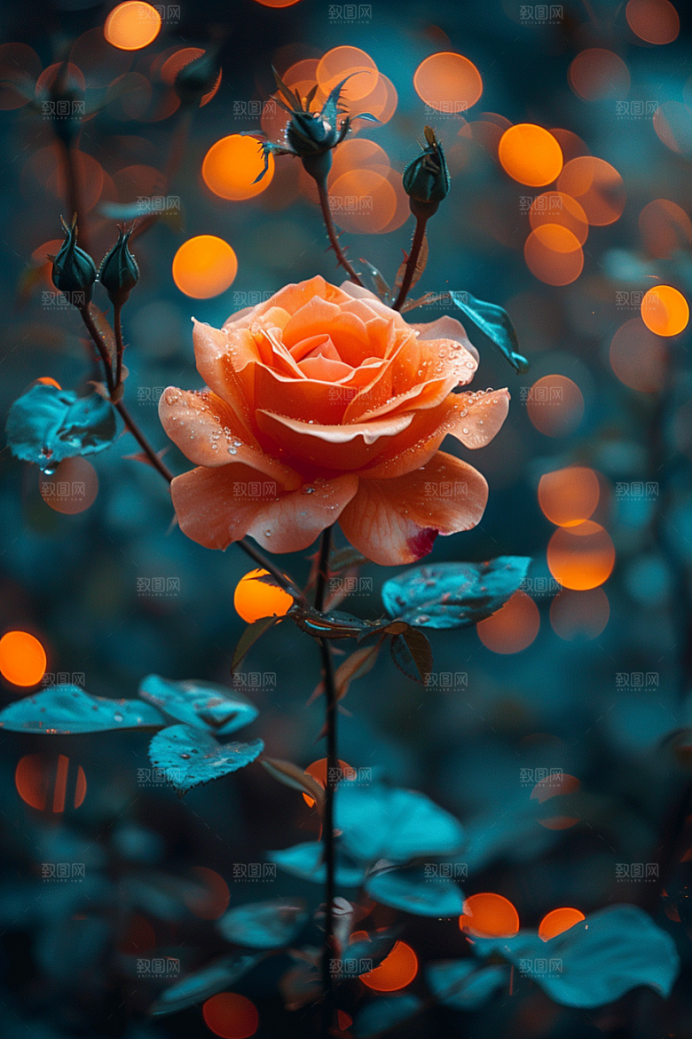 玫瑰花繁花花朵素材