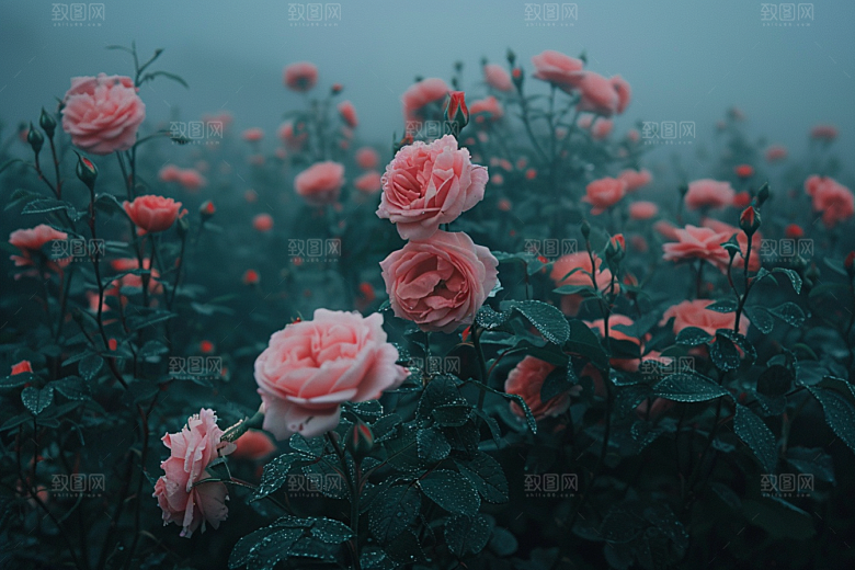 玫瑰花五月唯美素材